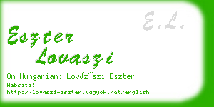 eszter lovaszi business card